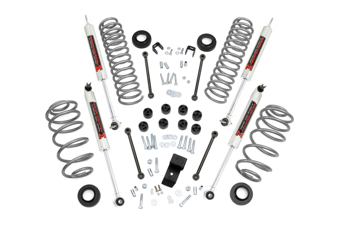 Rough Country 3.25 Inch Lift Kit - 6 Cyl - M1 - Jeep Wrangler TJ (03-06)/Wrangler Unlimited (04-06) - 64440
