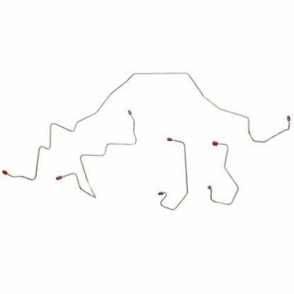 2001-03 Ford F-150 Front Brake Line Kit 2WD Rear Disc Stainless - TKT0141SS - Front Lines Car Part People