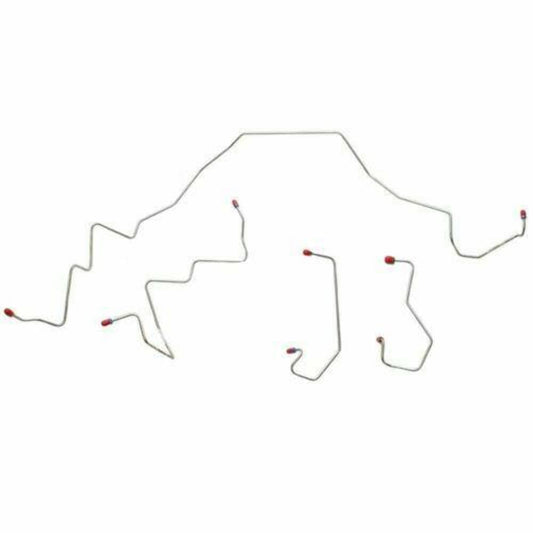2001-03 Ford F-150 Front Brake Line Kit 2WD Rear Disc Stainless - TKT0141SS - Front Lines Car Part People