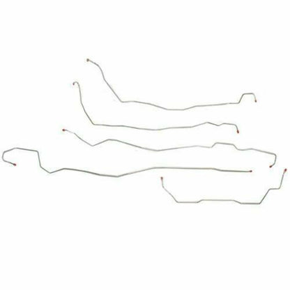 2002-07 Hummer H2 Front Brake Line Kit Stainless - TKT0201SS - Front Lines Car Part People
