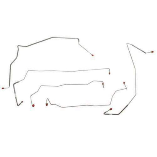 Front Brake Line fits 2002 - 2004 Ford F-250 SD w/ AWABS Stainless TKT0245SS - Front Lines Car Part People