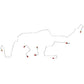 05-09 Chevrolet Equinox Front Brake Line Kit 4WD AWABS