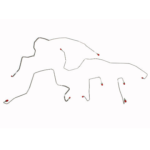 2005-2006 Ford F-250 Super Duty Front Brake Line Kit 4x4 Steel TKT0541OM