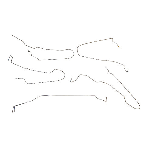 07-08 GMC Sierra 1500 Front Brake line Kit 4WD No Traction Control Rear Drum