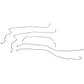 07-12 Chevrolet Silverado 2500HD/3500HD w/o code JL4 Front Brake Line Kit Stainless Steel