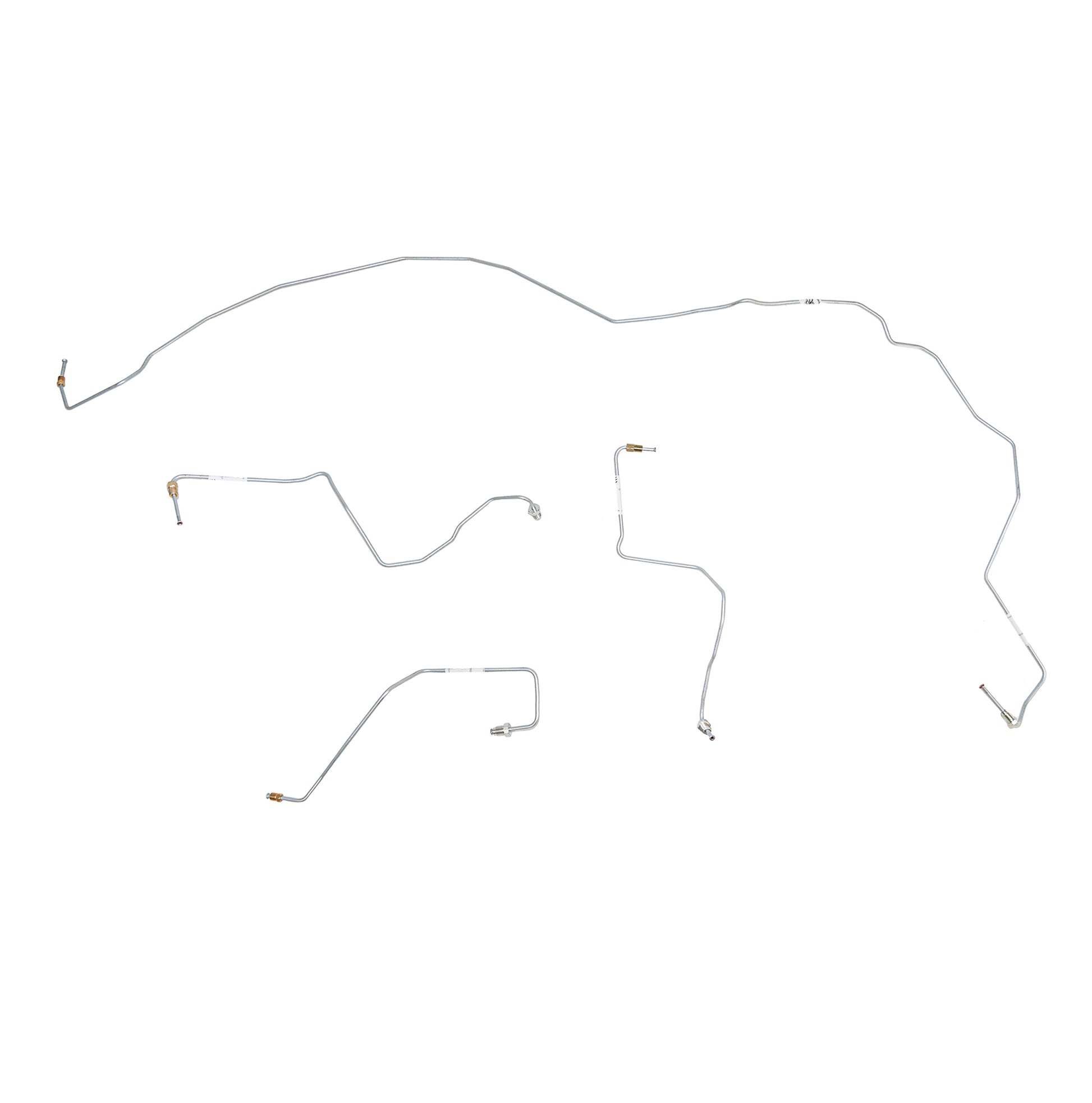 Ford Front Brake Line Kit; Fine Lines-TKT0841SS - Brake Hoses Car Part People
