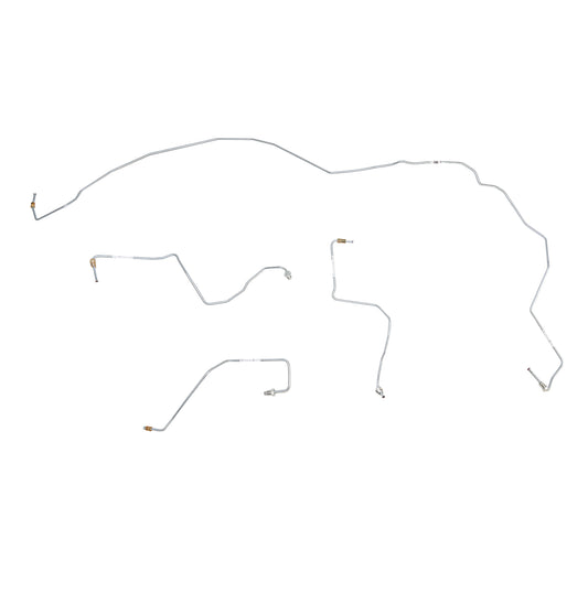Ford Front Brake Line Kit; Fine Lines-TKT0841SS - Brake Hoses Car Part People