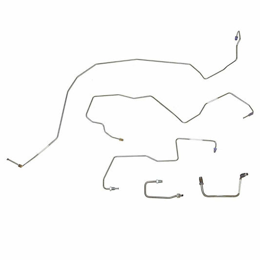 2011-15 Ford F-250 Front Brake Line Kit w/ Traction Control, Steel TKT1241OM - Front Lines Car Part People
