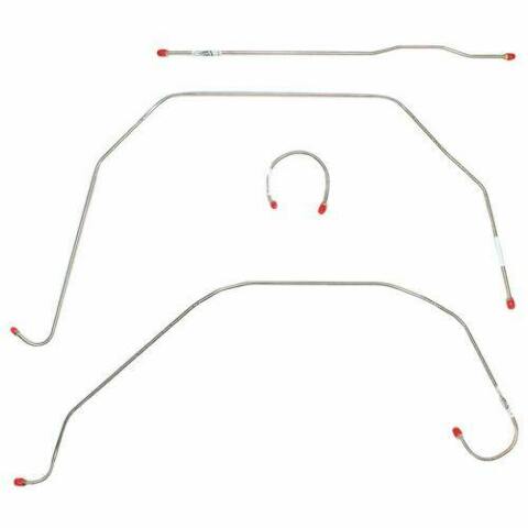 1947-50 Chevrolet Series I 1/2 Ton Front Brake Line Kit Front 4 Piece -TKT4701OM