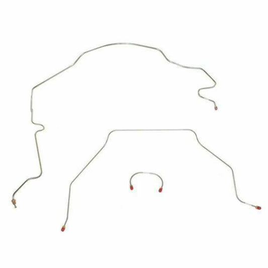 51-55 Chevrolet Series I 1/2 Ton Truck Front Brake Line Kit Stainless TKT5101SS - Front Lines Car Part People