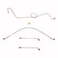 57-60 Ford F-100 Pickup Front Brake Line Kit Standard Brakes Stainless TKT5741SS