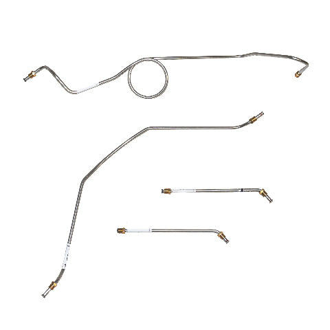 63-66 Chevrolet C10 Front Brake Line Kit 2WD Standard Brakes Stainless TKT6401SS