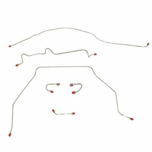 67-70 Chevrolet C10 Front Brake Line Kit 2WD Standard Brakes Steel - TKT6701OM - Front Lines Car Part People