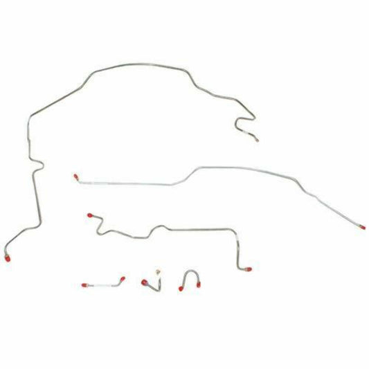 67-70 Chevrolet C10 Front Brake Line Kit 2WD Standard Brakes Stainless TKT6702SS - Front Lines Car Part People