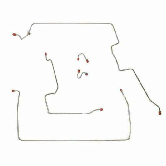 67-70 Chevrolet C20 Front Brake Line Kit 2WD Standard Brakes Stainless TKT6703SS - Front Lines Car Part People