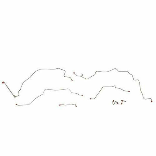 1967-1970 Chevrolet C10 Front Brake Line Kit Power Disc Brakes Steel - TKT6704OM - Front Lines Car Part People