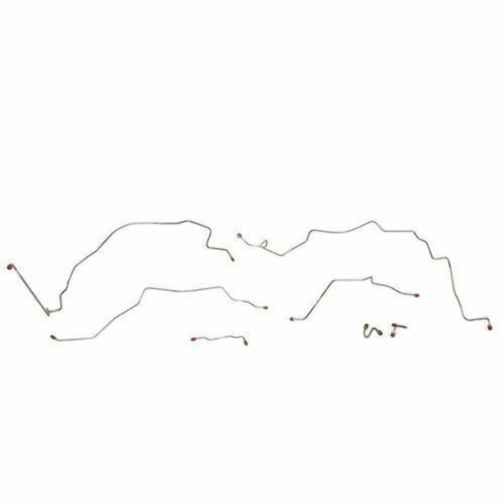 Front Brake Line Kit for 1967-1970 Chevrolet C10 w/ Power Brakes Stainless TKT6704SS - Front Lines Car Part People