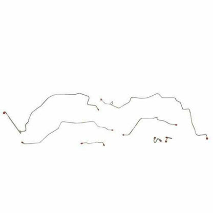 Front Brake Line Kit for 1967-1970 Chevrolet C10 w/ Power Brakes Stainless TKT6704SS - Front Lines Car Part People