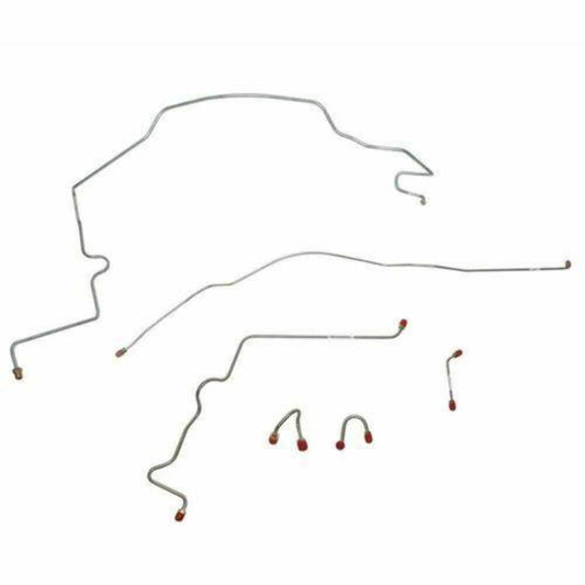 1967-1970 Chevrolet C10 Front Brake Line Kit Power Brakes Steel - TKT6705OM - Front Lines Car Part People