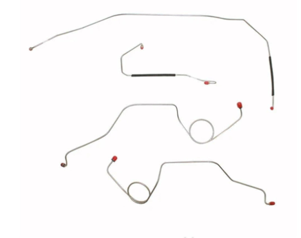 1967-70 Chevrolet C10 Front Brake Line Kit Power Disc Conversion Set - TKT6712SS - Front Lines Car Part People