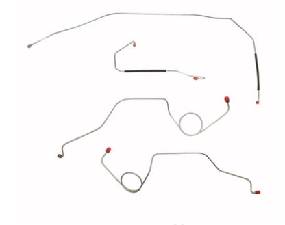 1967-70 Chevrolet C10 Front Brake Line Kit Power Disc Conversion Set - TKT6712SS - Front Lines Car Part People