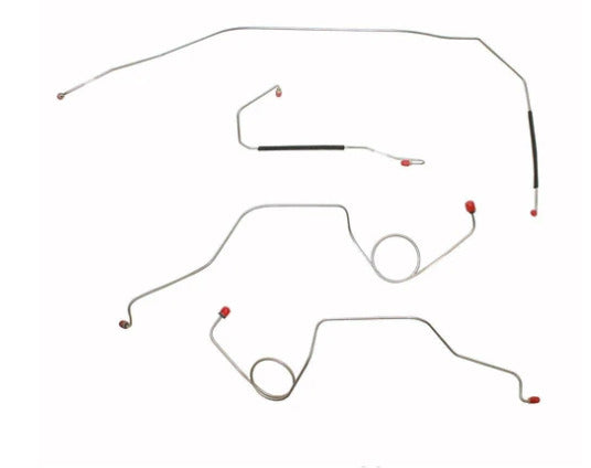 1967-70 Chevrolet C10 Front Brake Line Kit Power Disc Conversion Set - TKT6712SS