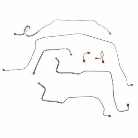 1971-72 Chevrolet C10 Front Brake Line Kit 2WD Standard Brakes - TKT7101OM - Front Lines Car Part People