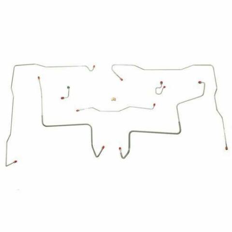 1971-72 Chevrolet K10 Front Brake Line Kit 4WD Power Brakes - TKT7105OM