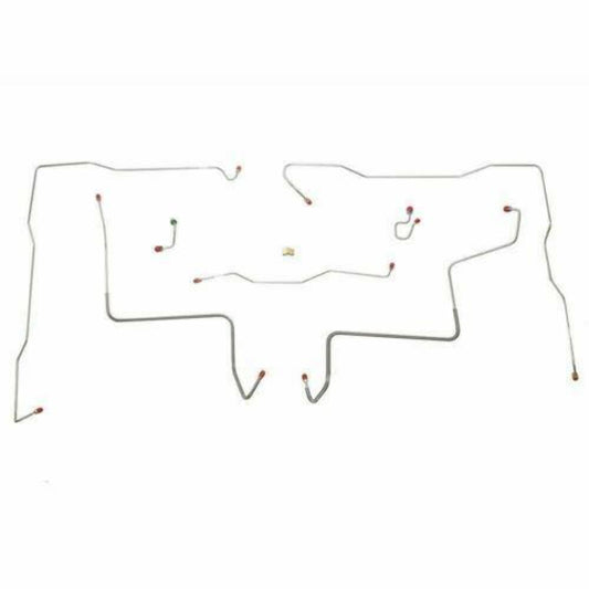 1971-72 Chevrolet K10 Front Brake Line Kit 4WD Power Brakes - TKT7105SS - Front Lines Car Part People