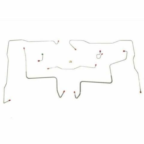 1971-72 Chevrolet K10 Front Brake Line Kit 4WD Power Brakes - TKT7105SS