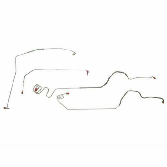 1973-1980 Chevrolet K10 Front Brake Line Kit Power Disc Brakes TKT7301OM