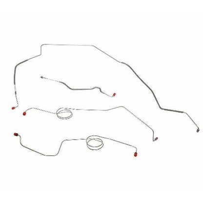 1977-1979 Ford F-100 Front Brake Line Kit 4x4 Power Disc Brakes - TKT7846SS