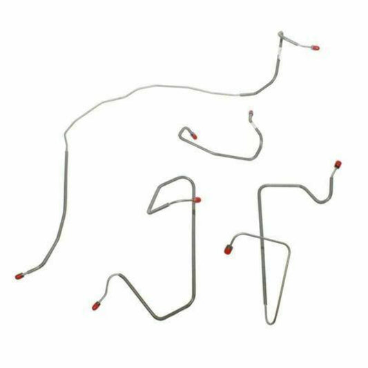 1980-1981 Ford F-150 Front Brake Line Kit 2WD Standard Disc Brakes - TKT8041SS - Front Lines Car Part People