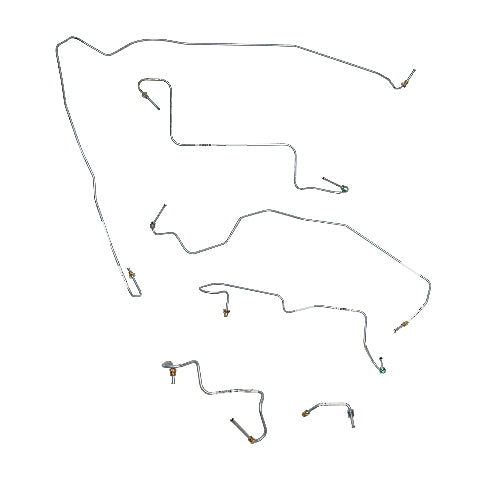 1992-1994 Chevrolet Suburban Front Brake Line Kit RWD 5.7L TKT9401OM