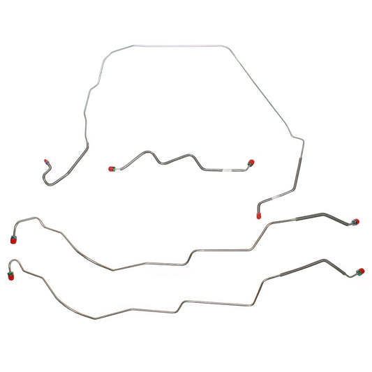 1995-1997 Chevy Astro Van Front Brake Line Kit w/o ABS Stainless-TKT9501SS - Front Lines Car Part People