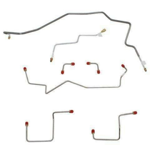 Front Brake Line Kit for 01-04 Chevrolet S-10 2WD Stainless Steel TKT9711SS - Front Lines Car Part People