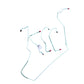 1997-2001 Ford F-150 Front Brake Line Kit 4x4 AWABS Stainless Steel TKT9741SS