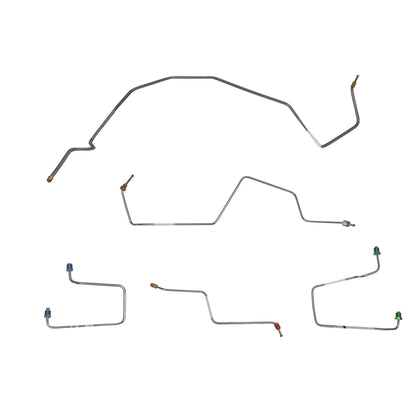 Front Brake Line Kit for 98-00 Chevrolet S10 2WD w/o ZR2 Stainless TKT9804SS - Front Lines Car Part People