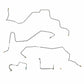 1998-2001 Ford Ranger Front Brake Line Kit 4WD AWABS Stainless Steel TKT9842SS