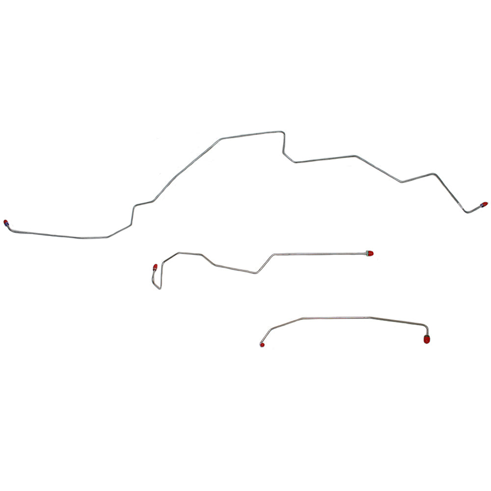Ford Front Brake Line Kit; Fine Lines-TKT9941SS - Brake Hoses Car Part People