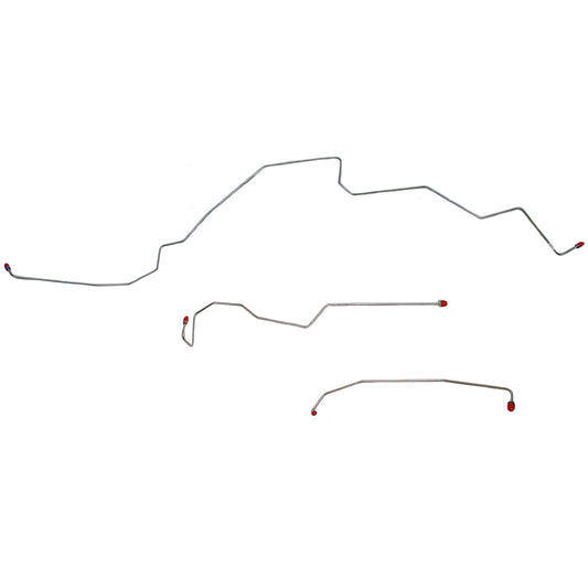 Ford Front Brake Line Kit; Fine Lines-TKT9941SS - Brake Hoses Car Part People
