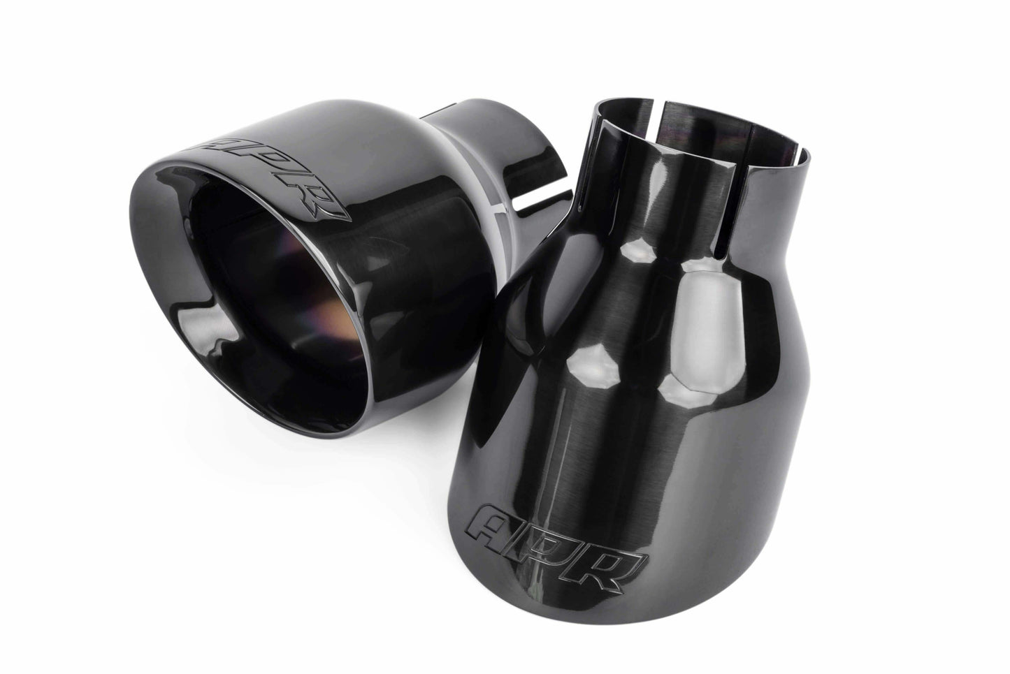 APR Double-Walled 4 Slash-Cut Tips (Polished Diamond Black) - Set of 2 -TPK0003