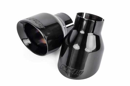 APR Double-Walled 4 Slash-Cut Tips (Polished Diamond Black) - Set of 2 -TPK0003