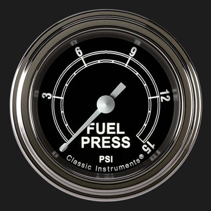 Traditional 2 1/8" Fuel Pressure Gauge, 15 psi TR145SLF