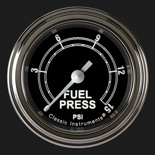 Traditional 2 1/8" Fuel Pressure Gauge, 15 psi TR145SLF