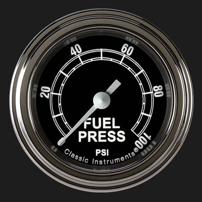 Traditional 2 1/8" Fuel Pressure Gauge, 100 psi TR146SLF