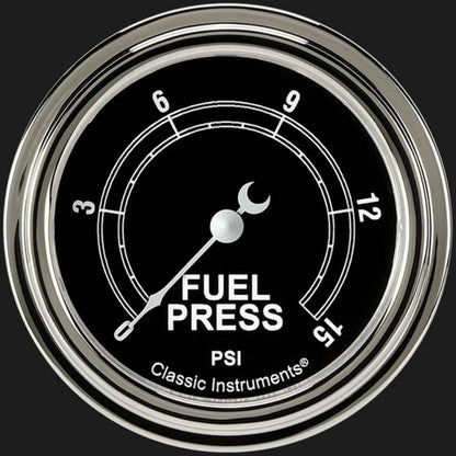 Traditional 2 5/8" Fuel Pressure Gauge, 15 psi TR345SLF