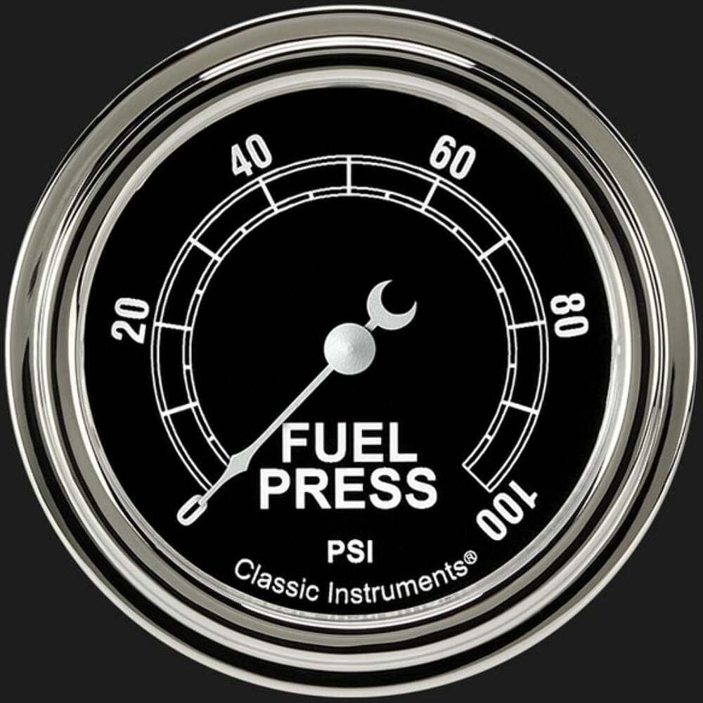 Traditional 2 5/8" Fuel Pressure Gauge, 100 psi TR346SLF