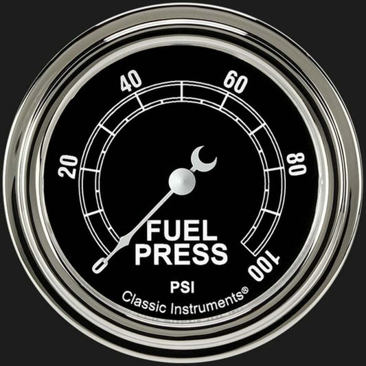 Traditional 2 5/8" Fuel Pressure Gauge, 100 psi TR346SLF