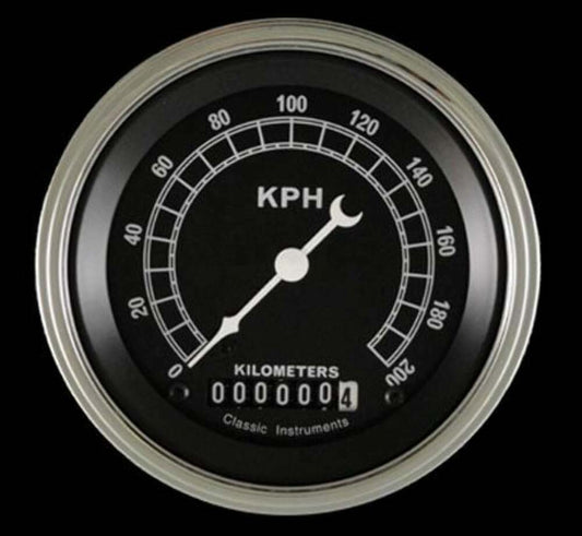 Traditional 3 3/8" Speedometer TR59SLF